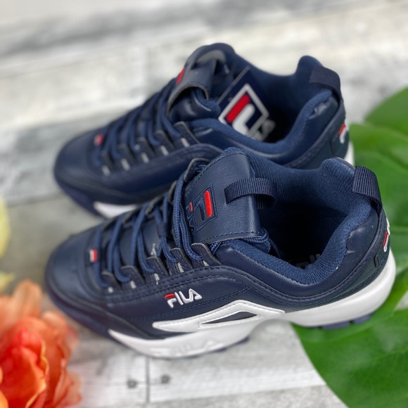 light blue fila disruptor